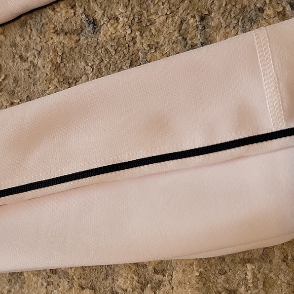 White straight leg Baseball Pants with stripe - Picture 5 of 7